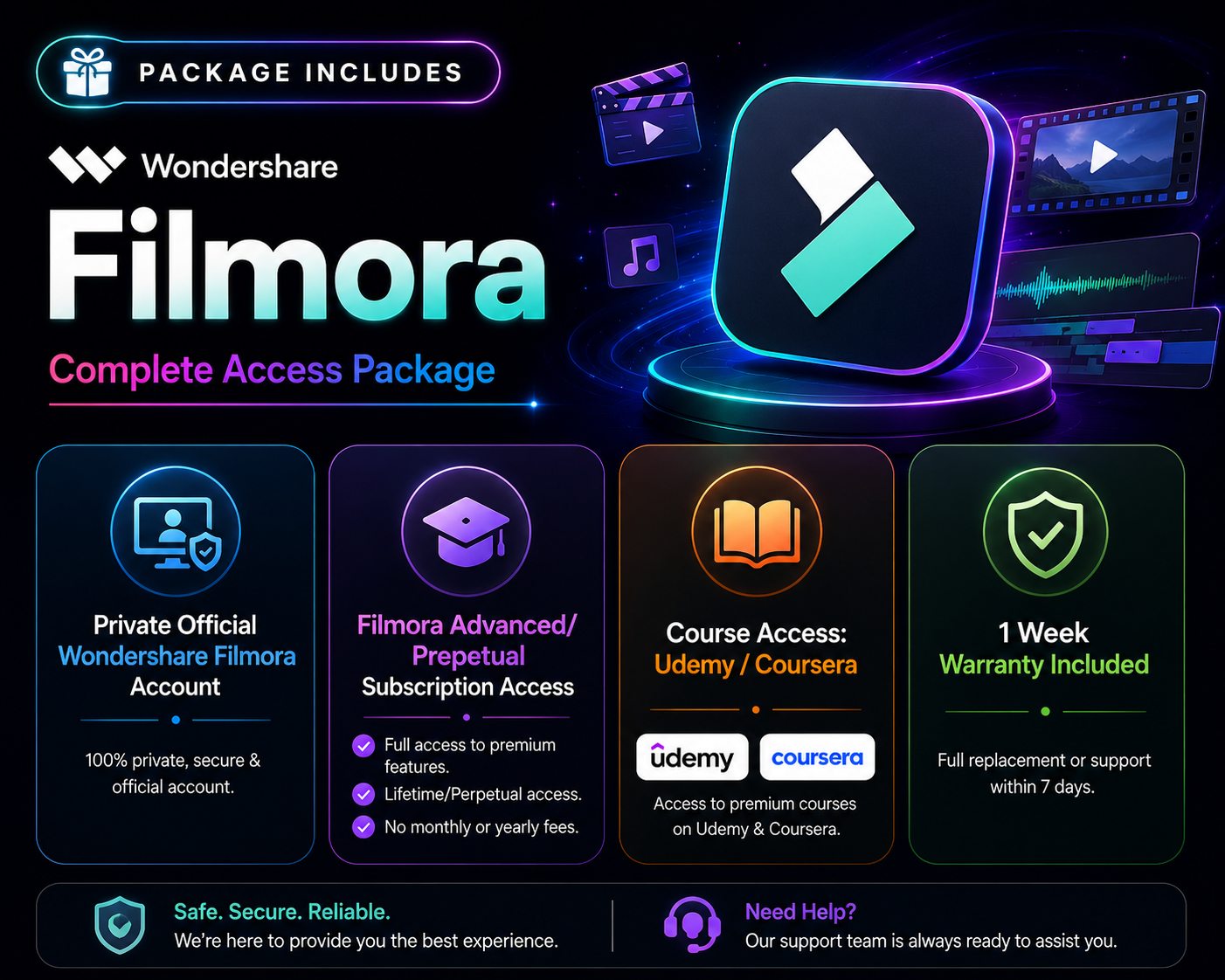 🎬 Official Filmora + Paid Course Learning Combo