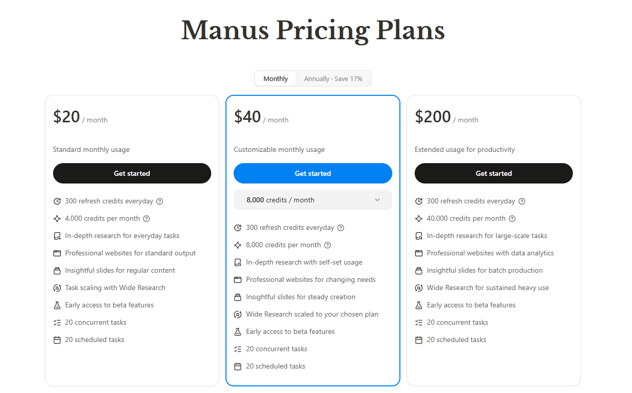 🔥 Official Manus Account Plan: Pro